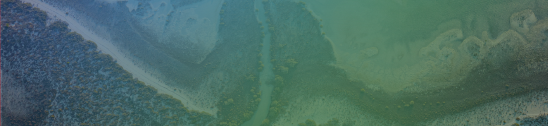 Foce di un fiume nel Mar mediterraneo