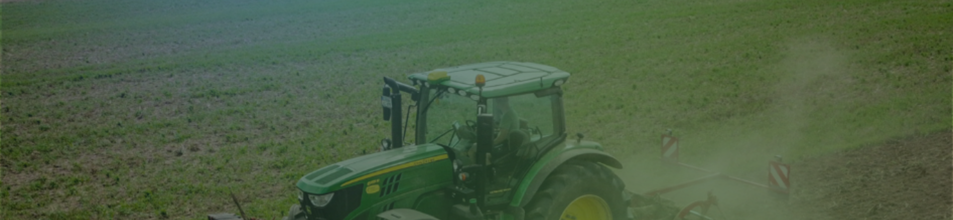 tractor in a field