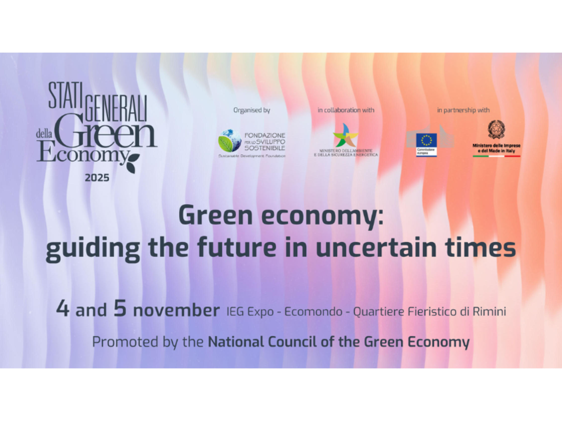 visual of the event of the states general of the green economy 2025
